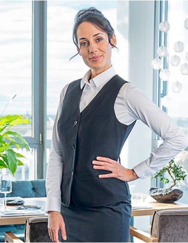 K-BWF1-Ladies Waistcoat Basic